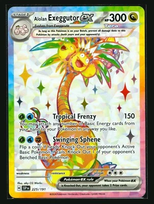 Alolan Exeggutor ex 225/191 Sv08: Surging Sparks Holo - Image 1 of 2