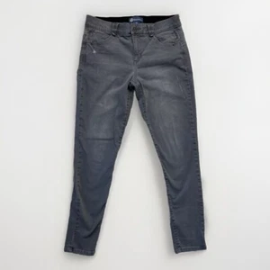 Pantalones de mezclilla para mujer Democracy 10 "Ab"solution gris ajustados elásticos desgastados - Imagen 1 de 9