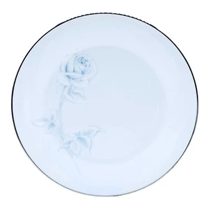 Noritake VIRTUE 2934 White Blue Rose Flowers Porcelain 8 3/8” Salad Plate NEW - Picture 1 of 4