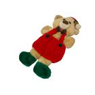 Rennoc Santas Best Christmas Bear Plush Stocking 19" Double Stuffable Vtg 1985