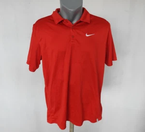 NIKE Court Uomo Activewear Polo Maglia Rossa Taglia L Sport Manica Corta - Foto 1 di 8