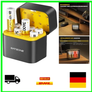 Wiederaufladbare Lithium AA Batterien 8-Pack mit Ladegerät 3600mWh Hohe Kapaz... - Bild 1 von 9