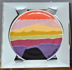 Arthur Secunda Landscape art Lufthansa Hutschenreuther Germany Drink Coaster '88 - Picture 1 of 7