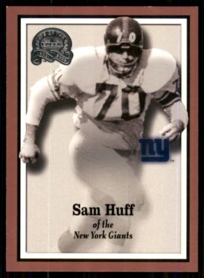 2000 Fleer Greats of the Game Sam Huff New York Giants #77 - Image 1 of 2