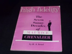 1959 MAY HIGH FIDELITY MAGAZINE - MAURICE CHEVALIER FRONT COVER - H 3823 - Picture 1 of 2