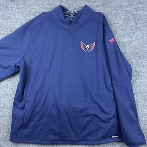Neu mit Etikett Washington Capitals NHL Damen 2XL Pullover Fanatics Authentic Pro 1/4-Reißverschluss - Bild 1 von 17