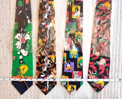 NEW: Set 4 PCS 100% Silk Handmade Neckties HIGH QUALITY - Image 1 of 2