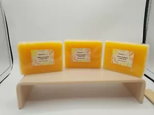 3 Pack Turmeric Glow Soap - Handmade Skin Brightening with Lemon & Kojic Acid - Picture 1 of 2