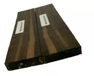1.5" x 3/8" x 5" Macassar Ebony Lumber Blank DIY Material Knifemakers Book Match - Picture 1 of 5