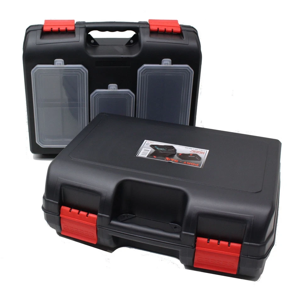 NEW Plastic Power Tool Storage Case Box With Or Without Parts Organiser - Choice - Image 1 of 1