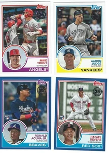 2018 Topps Update '83 w/black,blue, gold/50 Fill Your Set pick choice - Picture 1 of 1