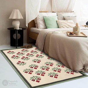 Rugs for Living room, Floral carpet, Tufted area rug, 5x8, 6x8, 7x10, 8x13, Crea - Picture 1 of 7