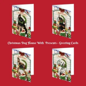 Christmas Dog Cat with Presents Pet Photo Greeting Invitation Card Pack of 10 - Picture 1 of 196