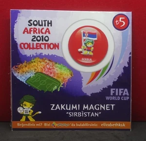 FIFA 2010 South Africa World Cup Collectible Fridge Magnet - SERBIA - Picture 1 of 2