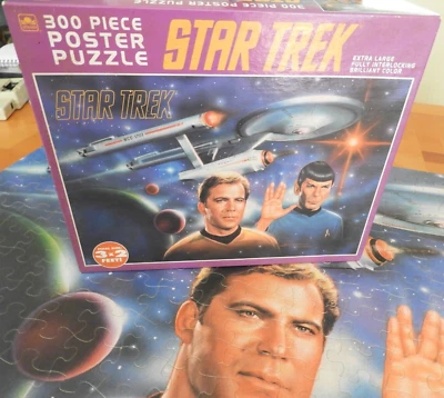 Star Trek Poster Puzzle 300 pc Golden #5220 3' x 2' Vintage 1994 Complete - Image 1 of 4