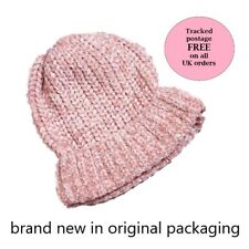 Avon Pink Beanie Mystical Light Chenille Hat Free P&P