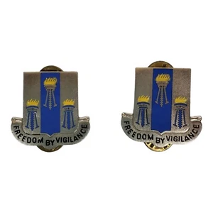U.S. Army Pins: 502nd Military Intelligence Battalion Freedom By Vigilance 60's - Picture 1 of 6