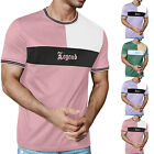Men's Sports Home Leisure Fashion T Shirt Short Sleeved Round Neck Short