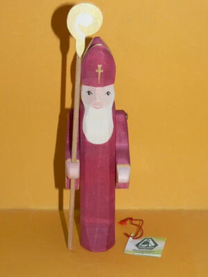 Ostheimer - St. Nikolaus II mit Stab - Nr. 38010 - H=17,5 cm - Neu - - Bild 1 von 3