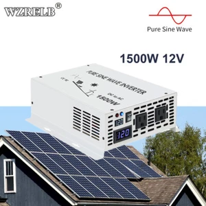 Pure Sine Wave 1500W Power Inverter 12VDC to 240VAC Truck Solar Off-grid RV Home - Picture 1 of 10