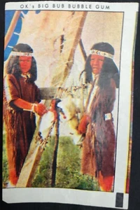 OK Big Bub Kaugummifolie & die roten Indianer 6 70er Jahre - Bild 1 von 2