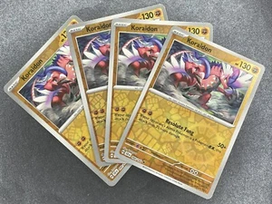 4X Pokemon TCG Koraidon 090/142 S&V Stellar Crown REVERSE HOLO English 2024 NM - Picture 1 of 2