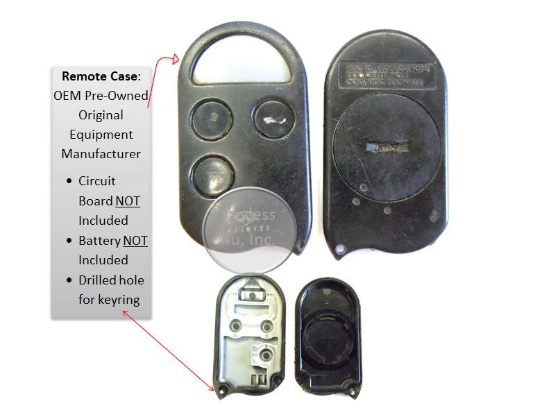 Piezas Entrada Sin Llave Control Remoto Clicker Transmisor J 3O Q 45 Estuche Botón Pad Foto 1 de 1