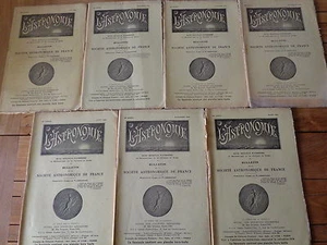 LOT 7 REVUES L'ASTRONOMIE Bulletin Société Astronomique de France 1934 - Picture 1 of 3