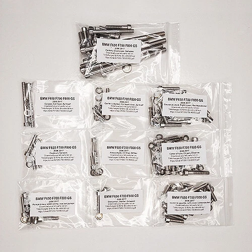 BMW F 650 GS TWIN 2006-2012 Kit viti brugola inox motore completo F650GS Foto 1 de 1