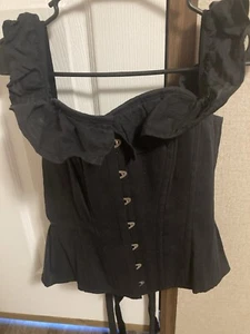 Corset story Black Corset Top With Sleeves. Never Worn. Uk Size 10/US 8. - Picture 1 of 4