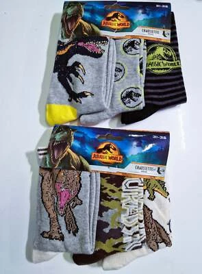 STELLA MEA Jurassic World 3er Set Socken Dinosaurier T-Rex Strümpfe Jungs Dino Dinos