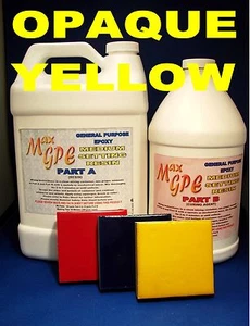 EPOXIDHARZ GELB UNDURCHSICHTIG GELBESCHICHTUNG & SILIKONFORMTEILE GUSS & KUNSTHARZ - Bild 1 von 6