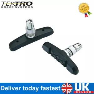 Genuine Tektro 836.12 V-Brake Pads Shoes 63mm MTB Threaded Post-OE New - Picture 1 of 7