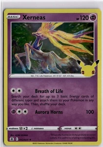 Xerneas 12/25 Celebraciones Holo Raro Tarjeta Pokémon TCG 012/025 25 Aniversario - Imagen 1 de 2
