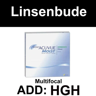 ADD HIGH  1-Day Acuvue Moist Multifocal 30er, 90er, 180 (2x90) Box Neu OVP - Bild 1 von 4