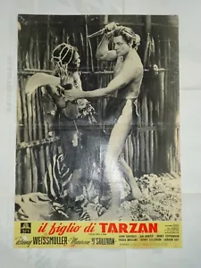 JOHNNY WEISSMULLER/TARZAN FINDS A SON/U10NO/ 3 ITALIAN posters - Picture 1 of 3