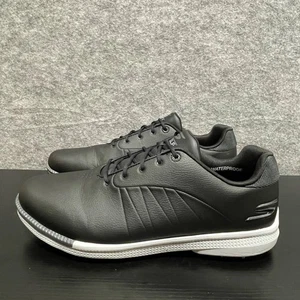 Skechers Herren Tempo Golfschuh 11 extra weit schwarz grau spikeless WP leicht - Bild 1 von 15
