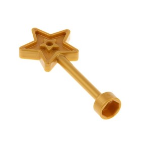 1x LEGO Duplo Figurine Accessories Magic Wand Star Perl Gold Castle 10595 10542
