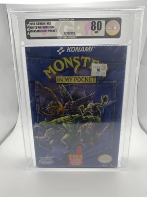 Monster in My Pocket Nintendo NES Sellado Nuevo Completo con Figura VGA WATA Foto 1 de 2