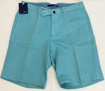 Pantalones Cortos INCOTEX Azul Marino Aqua Chinolino Lino/Algodón Bermudas Resort 34 EE. UU. NUEVOS CON ETIQUETAS Foto 1 de 4