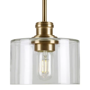 Forte Lighting 2748-01 Zane 7"W Mini Pendant - Gold - Picture 1 of 4