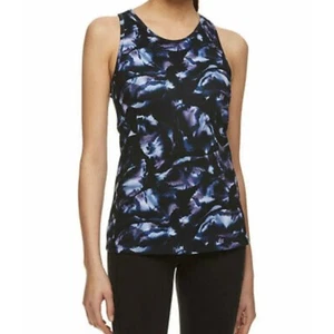 Sujetador sin mangas Gaiam negro estampado Harper espalda deportiva yoga talla XS - Imagen 1 de 8