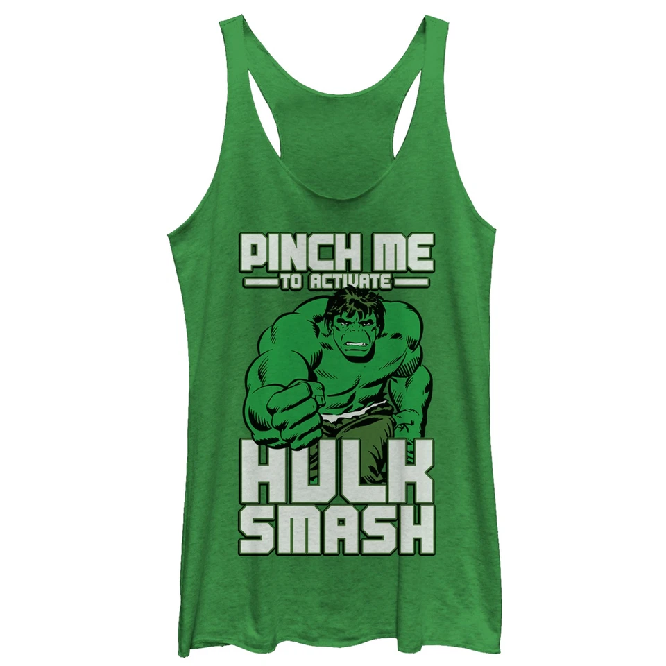 Regata Feminina Marvel St. Patrick's Day Hulk Smash Racerback - Imagem 1 de 1