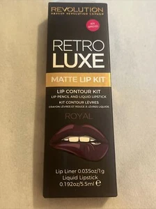 Revolution retro Luxe Matte Lip Kit Shade Royal - Picture 1 of 3