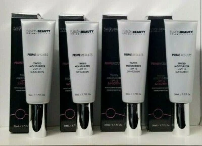 Crema hidratante tintada Fusion Beauty Prime Results 1,7 OZ CAJA ELIGE TU TONO Foto 1 de 4