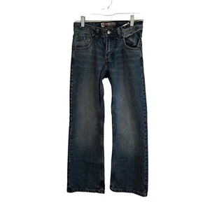 Lee Dungarees Slim Bootcut Size 14 Adjustable Waist See Pics 5 Pocket Blue Jeans - Picture 1 of 13