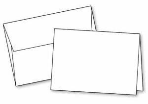 5"x7" Blank Cards and Envelopes Blank White Invitation Cards with Envelopes A...