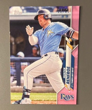 HUNTER RENFROE 2020 TOPPS MINI PINK PARALLEL /25 TAMPA BAY RAYS #U-198