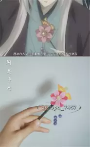 Accesorios para el cabello Momozono Nanami Kamisama Kiss púrpura Kanzashi horquilla hecha a mano - Imagen 1 de 18