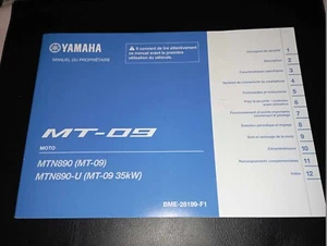 yamaha MT-09 manuel guide entretien revue technique MTN890-U - Imagen 1 de 1